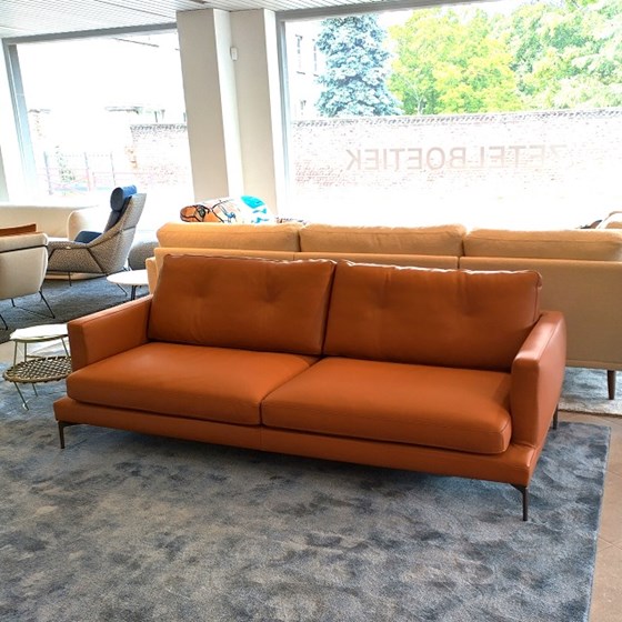 ESSENTIEL SABA ITALIA LEDEREN ZETEL 3 zit cognac solden