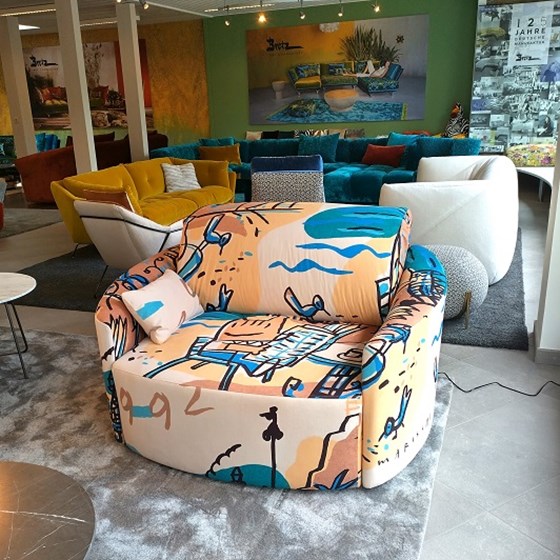 Paradis Moon DESIGN BIJZETZETEL LOVESEAT Mariscal diepe zitting